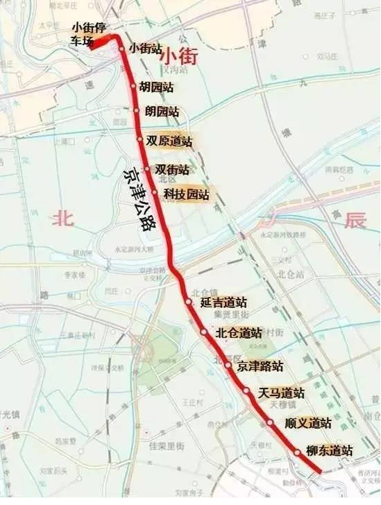 地铁4号线在北辰设12个站，具体位置看这里！ 